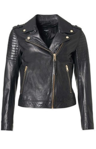 ROCKANDBLUE CINNAMON 55 cm - Kožené ramones v čiernej farbe