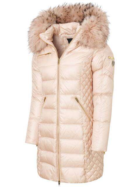 ROCKANDBLUE CIARA 90 cm - Dámsky páperový kabát s kapucňou vo veľmi úzkom strihu